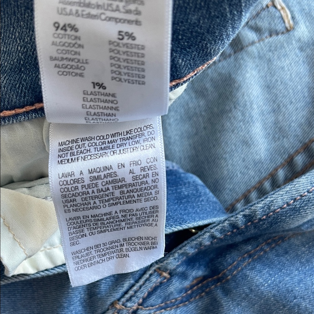 Mother Mid Rise Dazzler Ankle Fray Jeans Weekend Kittens Wash Distressed Jeans - Picture 12 of 16